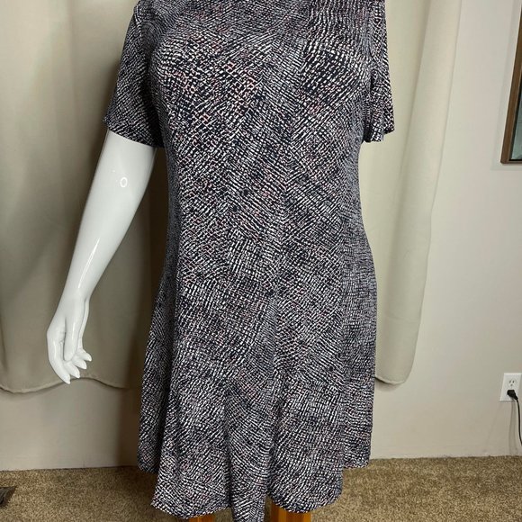 Rox & Ali Dress Size 24 Black, White & Coral - Picture 1 of 2